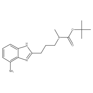 [3-(4-amino-1H-benzoimidazol-2-yl)-propyl]-methyl-carbamic acid tert-butyl ester结构式