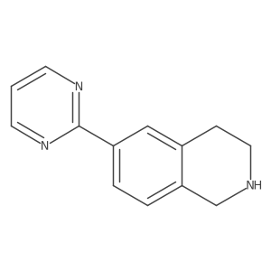 1,2,3,4-Tetrahydro-6-(2-pyrimidinyl)isoquinoline结构式