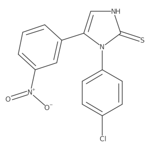 1-(4-Chlorophenyl)-5-(3-nitrophenyl)-1H-imidazole-2-thiol Structure