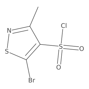 5-Bromo-3-methyl-4-isothiazolesulfonyl chloride Structure