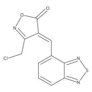 4-(2,1,3-Benzothiadiazol-4-ylmethylidene)-3-(chloromethyl)-1,2-oxazol-5-one结构式