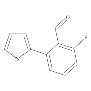 2-Fluoro-6-(thiophen-2-yl)benzaldehyde Structure