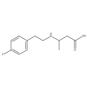 3-[[2-(4-Fluorophenyl)ethyl]amino]butanoic acid Structure