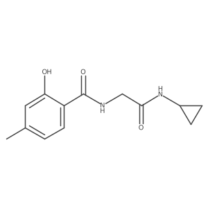 n-(2-(Cyclopropylamino)-2-oxoethyl)-2-hydroxy-4-methylbenzamide Structure