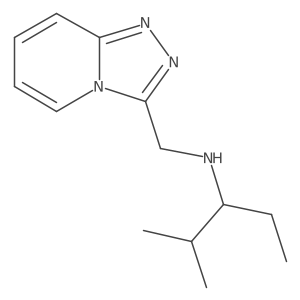 (2-Methylpentan-3-yl)({[1,2,4]triazolo[4,3-a]pyridin-3-ylmethyl})amine结构式