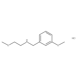 (3-Methoxybenzyl)(2-methoxyethyl)amine hydrochloride结构式