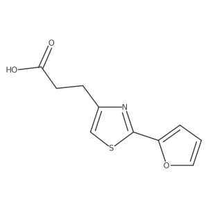 3-[2-(Furan-2-YL)-1,3-thiazol-4-YL]propanoic acid结构式