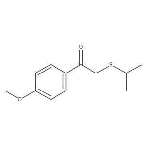 1-(4-Methoxyphenyl)-2-(propan-2-ylsulfanyl)ethan-1-one结构式