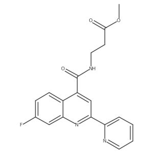 methyl N-{[7-fluoro-2-(pyridin-2-yl)quinolin-4-yl]carbonyl}-beta-alaninate Structure