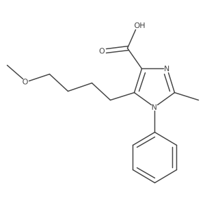 5-(4-methoxybutyl)-2-methyl-1-phenyl-1H-imidazole-4-carboxylic acid Structure