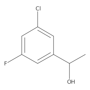 (S)-1-(3-chloro-5-fluoro-phenyl)-ethanol Structure