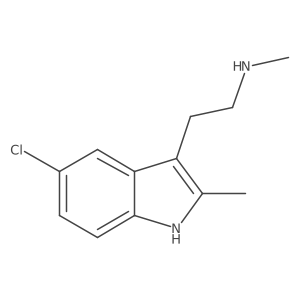 5-Chloro-N,2-dimethyl-1H-indole-3-ethanamine Structure