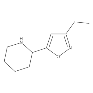 2-(3-Ethyl-1,2-oxazol-5-yl)piperidine Structure