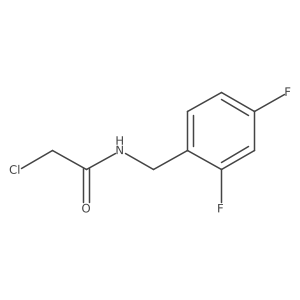 2-chloro-N-[(2,4-difluorophenyl)methyl]acetamide结构式