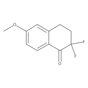 2,2-Difluoro-6-methoxy-3,4-dihydronaphthalen-1(2H)-one结构式