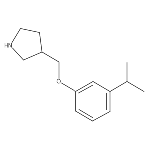 3-{[3-(Propan-2-yl)phenoxy]methyl}pyrrolidine Structure