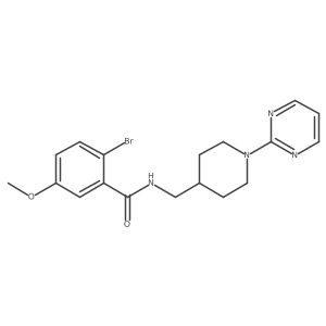 2-bromo-5-methoxy-N-((1-(pyrimidin-2-yl)piperidin-4-yl)methyl)benzamide结构式