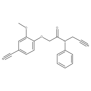 2-(4-cyano-2-methoxyphenoxy)-N-(cyanomethyl)-N-phenylacetamide Structure