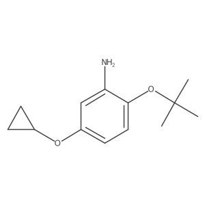 2-Tert-butoxy-5-cyclopropoxyaniline结构式
