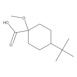 4-Tert-butyl-1-methoxycyclohexane-1-carboxylic acid Structure