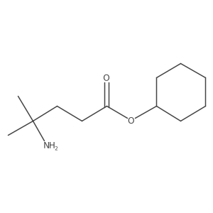 Cyclohexyl 4-amino-4-methylpentanoate结构式