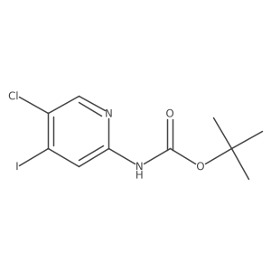 Tert-butyl 5-chloro-4-iodopyridin-2-ylcarbamate Structure