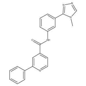 N-(3-(4-methyl-4H-1,2,4-triazol-3-yl)phenyl)-2-phenylisonicotinamide Structure