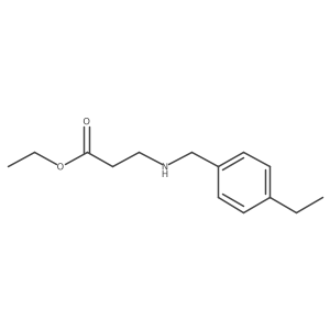 Ethyl 3-[(4-ethylphenyl)methylamino]propanoate Structure