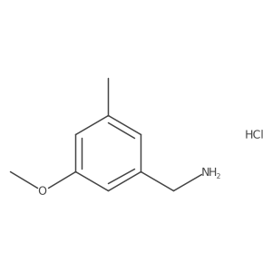 (3-Methoxy-5-methylphenyl)methanamine;hydrochloride Structure