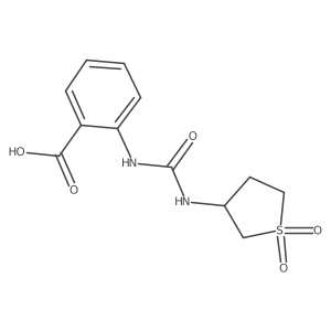 2-{[(1,1-Dioxidotetrahydrothiophen-3-yl)carbamoyl]amino}benzoic acid Structure
