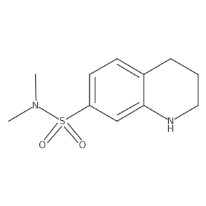 N,N-dimethyl-1,2,3,4-tetrahydroquinoline-7-sulfonamide结构式