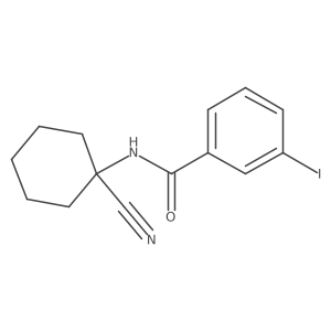 N-(1-cyanocyclohexyl)-3-iodobenzamide结构式