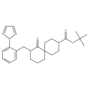 tert-butyl 2-(2-(2H-1,2,3-triazol-2-yl)benzyl)-1-oxo-2,9-diazaspiro[5.5]-undecane-9-carboxylate Structure