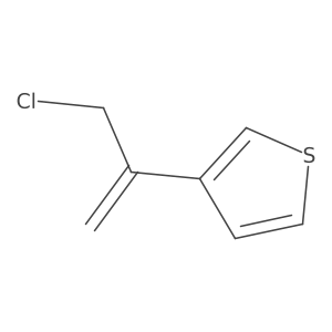 3-(3-Chloroprop-1-en-2-yl)thiophene Structure