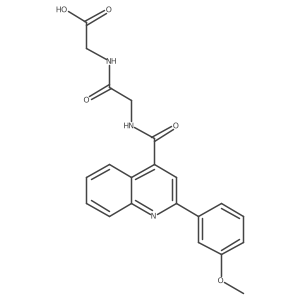 N-{[2-(3-methoxyphenyl)quinolin-4-yl]carbonyl}glycylglycine Structure