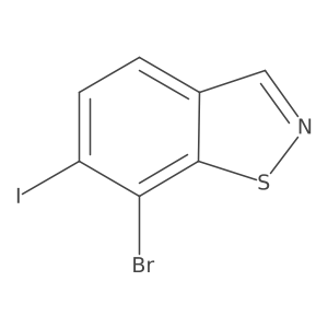 7-Bromo-6-iodobenzo[d]isothiazole Structure
