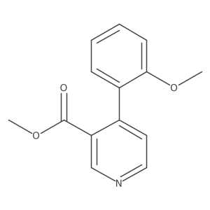 4-(2-Methoxyphenyl)-3-pyridinecarboxylic acid methyl ester结构式