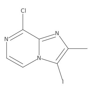8-Chloro-3-iodo-2-methylimidazo[1,2-A]pyrazine Structure
