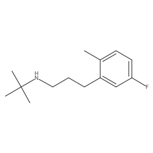 Benzenepropanamine, N-(1,1-dimethylethyl)-5-fluoro-2-methyl- Structure