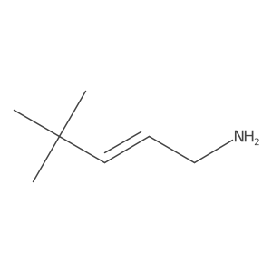 4,4-Dimethylpent-2-en-1-amine Structure