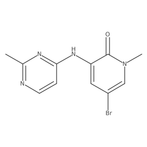 5-Bromo-1-methyl-3-(2-methylpyrimidin-4-ylamino)pyridin-2(1H)-one结构式