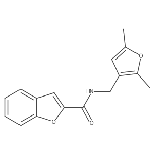 N-((2,5-dimethylfuran-3-yl)methyl)benzofuran-2-carboxamide结构式