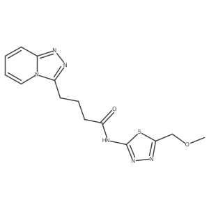 N-[5-(methoxymethyl)-1,3,4-thiadiazol-2-yl]-4-([1,2,4]triazolo[4,3-a]pyridin-3-yl)butanamide Structure