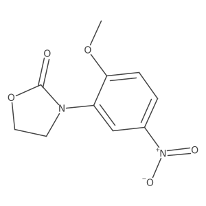 3-(2-Methoxy-5-nitrophenyl)-1,3-oxazolidin-2-one Structure