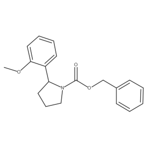 Benzyl 2-(2-methoxyphenyl)pyrrolidine-1-carboxylate Structure