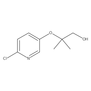2-(6-Chloropyridin-3-yloxy)-2-methylpropan-1-ol结构式