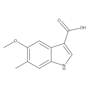 5-Methoxy-6-methyl-1H-indole-3-carboxylic acid Structure