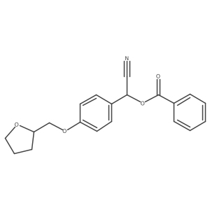 I+/--(Benzoyloxy)-4-[(tetrahydro-2-furanyl)methoxy]benzeneacetonitrile Structure
