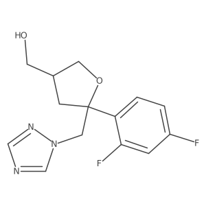 Difluorophenyl)-5-(1H-1,2,4-triazol-1-ylmethyl)tetrahydrofuran-3-yl]methanol结构式