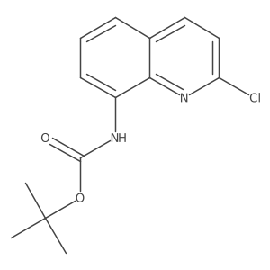 tert-butyl N-(2-chloroquinolin-8-yl)carbamate结构式
